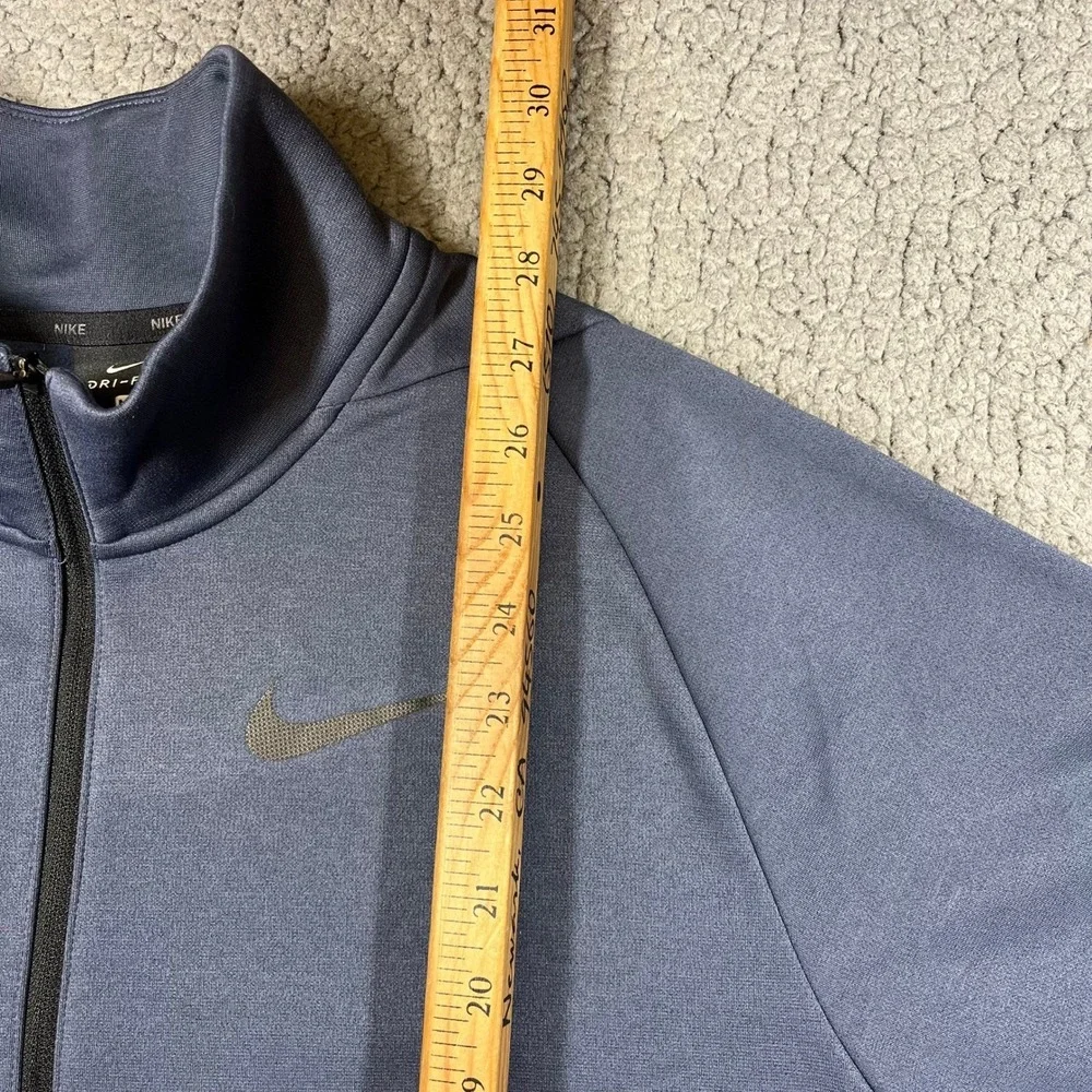 Nike Dri-FIT Mens Quarter Zip‎ Pullover Fleece Blue 932041-471 Medium